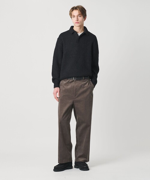 BEAUTY&YOUTH UNITED ARROWS（ビューティーアンドユースユナイテッドアローズ）の「バブル ニット 2B ポロシャツ（ポロシャツ・メンズ・ブラック/ロイヤルブルー・M/XL/S/L）」の4枚目の写真