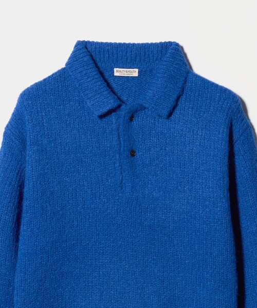 BEAUTY&YOUTH UNITED ARROWS（ビューティーアンドユースユナイテッドアローズ）の「バブル ニット 2B ポロシャツ（ポロシャツ・メンズ・ブラック/ロイヤルブルー・M/XL/S/L）」の11枚目の写真