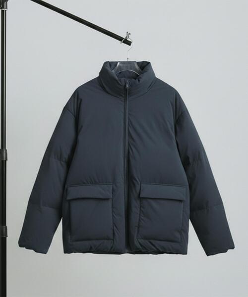 tk.TAKEO KIKUCHI（ティーケータケオキクチ）の「中綿スタンドブルゾン（ブルゾン・メンズ・オフホワイト/ブラウン系その他/ブラック・02/01/03）」の2枚目の写真