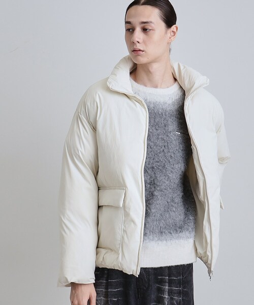 tk.TAKEO KIKUCHI（ティーケータケオキクチ）の「中綿スタンドブルゾン（ブルゾン・メンズ・オフホワイト/ブラウン系その他/ブラック・02/01/03）」の6枚目の写真