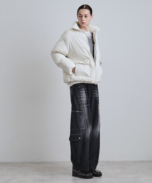tk.TAKEO KIKUCHI（ティーケータケオキクチ）の「中綿スタンドブルゾン（ブルゾン・メンズ・オフホワイト/ブラウン系その他/ブラック・02/01/03）」の8枚目の写真