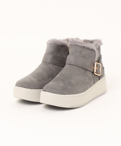 a.v.v（アーヴェヴェ）の「【a.v.v】カジュアルブーツ（ブーツ・レディース・ベージュ/グレー/ブラック・S/M/L/LL）」の3枚目の写真