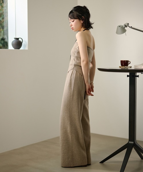 LAULEN(ローレン)の「asymmetry hem bustier knit 3set /アシンメトリーヘムビスチェニット3点セット(セットアップ・レディース・ブラック/グレイッシュベージュ/アイボリー・FREE)」の8枚目の写真
