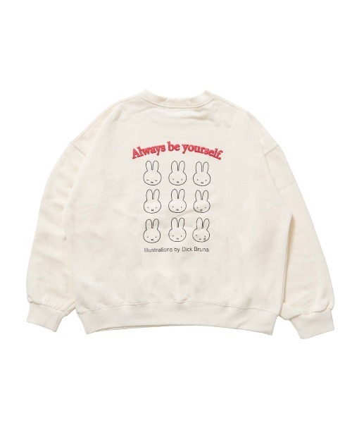 ALPEN / SPORTS DEPO SELECT（アルペンスポーツデポセレクト）の「miffy バックグラフィックトレーナー(フェイス)（スウェット・レディース・ダークグレー/オフホワイト・S/M/L/XL）」の13枚目の写真