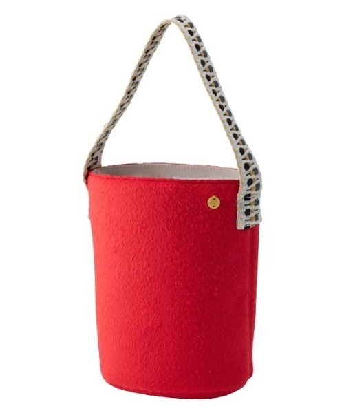 LILA&FLEUR(リラアンドフルール)の「Felt Single Handle Bag(トートバッグ・レディース・チャコールグレー/ヘザーグレー/ライトブルー/グリーン/レッド・ONE SIZE)」の5枚目の写真