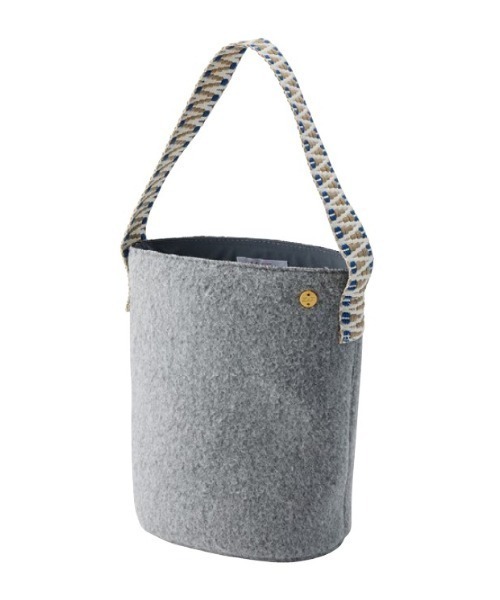 LILA&FLEUR(リラアンドフルール)の「Felt Single Handle Bag(トートバッグ・レディース・チャコールグレー/ヘザーグレー/ライトブルー/グリーン/レッド・ONE SIZE)」の2枚目の写真