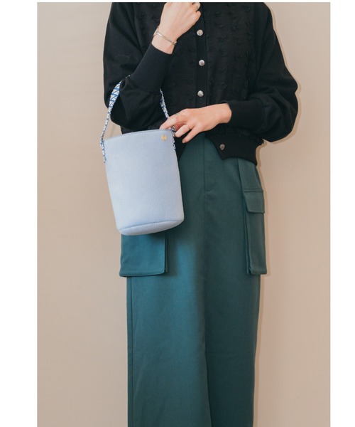 LILA&FLEUR(リラアンドフルール)の「Felt Single Handle Bag(トートバッグ・レディース・チャコールグレー/ヘザーグレー/ライトブルー/グリーン/レッド・ONE SIZE)」の13枚目の写真