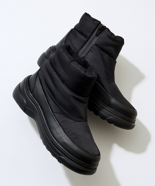 Mazell（マゼル）の「Mazell / 撥水ウォームブーツ【一部店舗限定サイズS】（ブーツ・レディース・ブラック/カーキ・S/M/L）」の3枚目の写真