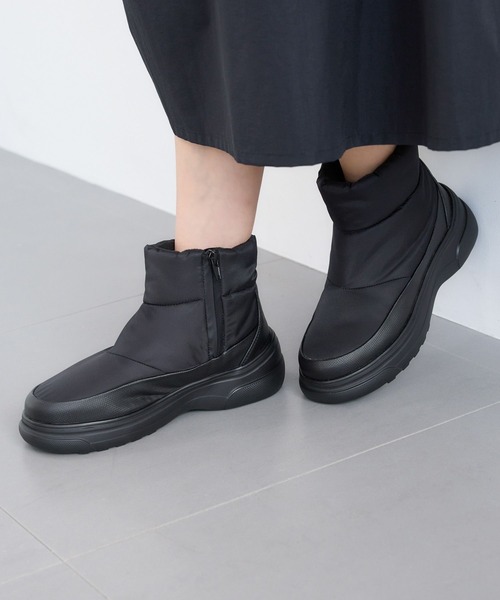 Mazell（マゼル）の「Mazell / 撥水ウォームブーツ【一部店舗限定サイズS】（ブーツ・レディース・ブラック/カーキ・S/M/L）」の8枚目の写真