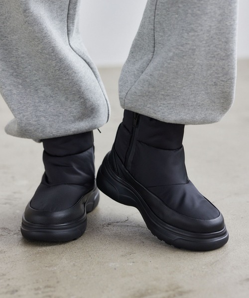 Mazell（マゼル）の「Mazell / 撥水ウォームブーツ【一部店舗限定サイズS】（ブーツ・レディース・ブラック/カーキ・S/M/L）」の9枚目の写真