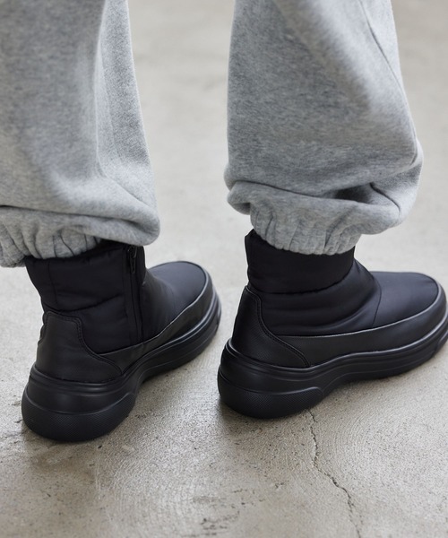 Mazell（マゼル）の「Mazell / 撥水ウォームブーツ【一部店舗限定サイズS】（ブーツ・レディース・ブラック/カーキ・S/M/L）」の10枚目の写真