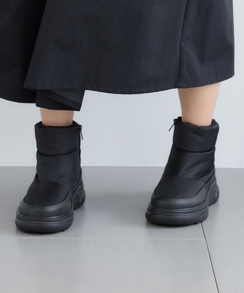 Mazell（マゼル）の「Mazell / 撥水ウォームブーツ【一部店舗限定サイズS】（ブーツ・レディース・ブラック/カーキ・S/M/L）」の21枚目の写真