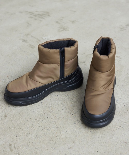 Mazell（マゼル）の「Mazell / 撥水ウォームブーツ【一部店舗限定サイズS】（ブーツ・レディース・ブラック/カーキ・S/M/L）」の22枚目の写真