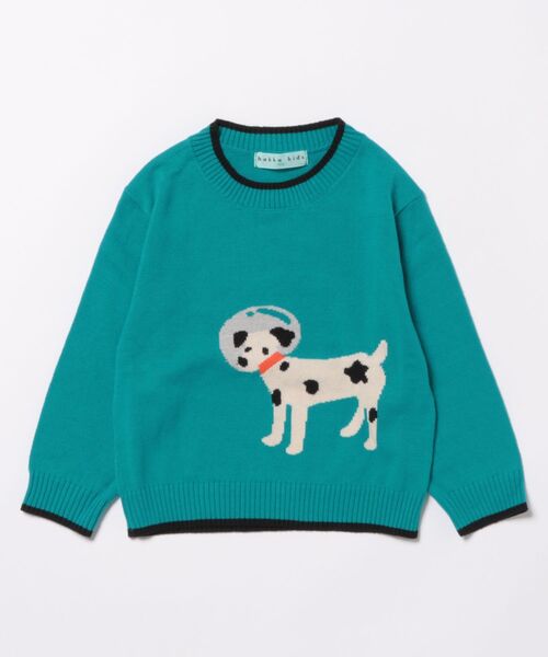 HAKKA KIDS（ハッカキッズ）の「ウォッシャブルニットセーター（ニット/セーター・キッズ・ブルー/ブラック/ピンク/イエロー・110cm/120cm/130cm/100cm）」の2枚目の写真