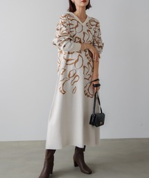 Bou Jeloud（ブージュルード）の「袋ジャガード柄マキシワンピース（ワンピース）」