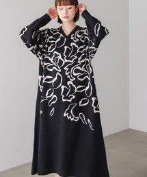 Bou Jeloud | 袋ジャガード柄マキシワンピース(ワンピース)