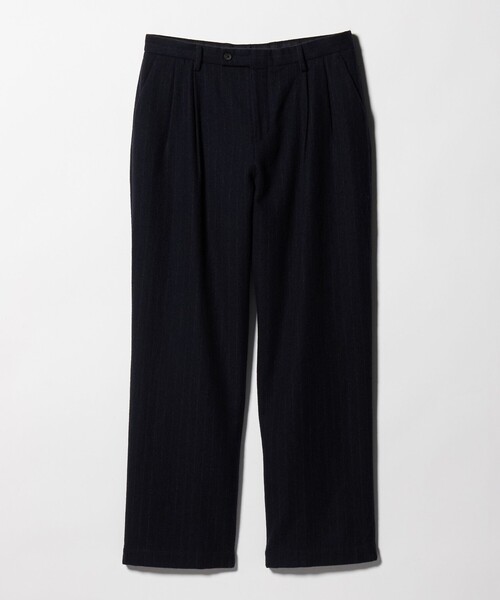 District(ディストリクト)の「<District>シュリンク サージ 2プリーツ テーパードパンツ(スラックス・メンズ・ダークブラウン/ネイビー・M/L/S)」の9枚目の写真