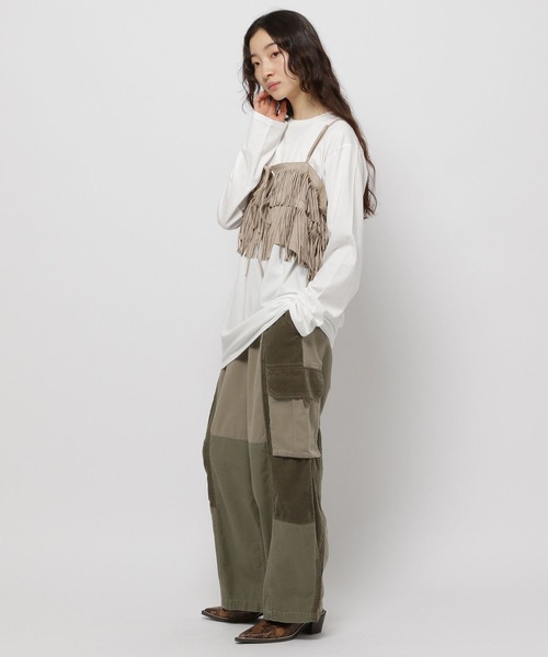 niko and...（ニコアンド）の「リメイクライクカーゴパンツ（カーゴパンツ・レディース・チャコール/アイボリー/カーキ・FREE）」の17枚目の写真