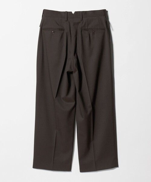 allery（アレリー）の「【別注】＜allery＞1プリーツ ワイド パンツ（その他パンツ・メンズ・ブラック/ダークグレー/ダークブラウン・L/M/S）」の4枚目の写真