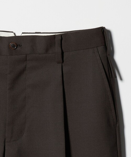 allery（アレリー）の「【別注】＜allery＞1プリーツ ワイド パンツ（その他パンツ・メンズ・ブラック/ダークグレー/ダークブラウン・L/M/S）」の5枚目の写真