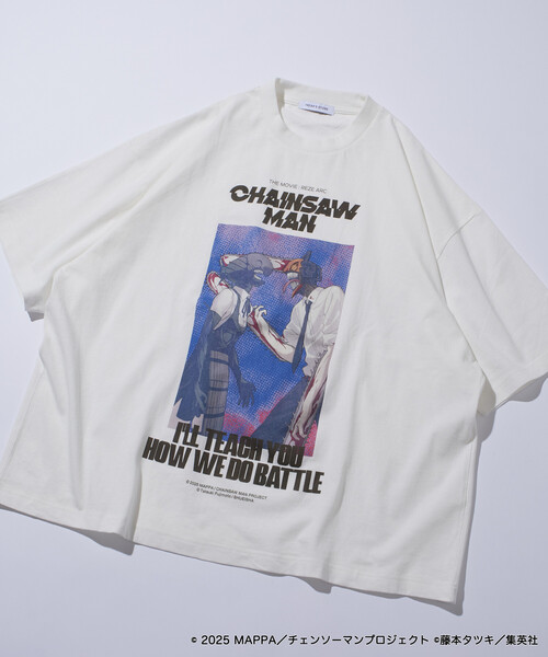 チェンソーマンＴシャツ 先行受注販売】劇場版「チェンソーマン レゼ篇」 プリント クルー