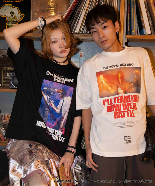 トップス CHAINSAW MAN SILKSCREEN PRINTING T SHIRT 先行受注販売】劇場版「チェンソーマン レゼ篇」 プリント クルー