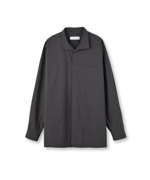 BROWNYARD（ブラウンヤード）の「スタンドカラーシャツ、チャコール（シャツ/ブラウス・レディース・その他・4/3/5）」の6枚目の写真