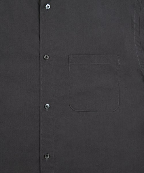 BROWNYARD（ブラウンヤード）の「スタンドカラーシャツ、チャコール（シャツ/ブラウス・レディース・その他・4/3/5）」の10枚目の写真