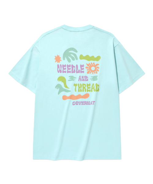 COVERNAT(カバーナット)の「クールコットンドゥードルトロピカルグラフィックTシャツスカイブルー(Tシャツ/カットソー・レディース・その他・SMALL/MEDIUM/LARGE/X-LARGE/XX-LARGE/X-SMALL)」の3枚目の写真