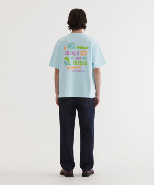 COVERNAT(カバーナット)の「クールコットンドゥードルトロピカルグラフィックTシャツスカイブルー(Tシャツ/カットソー・レディース・その他・SMALL/MEDIUM/LARGE/X-LARGE/XX-LARGE/X-SMALL)」の6枚目の写真
