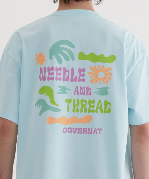 COVERNAT(カバーナット)の「クールコットンドゥードルトロピカルグラフィックTシャツスカイブルー(Tシャツ/カットソー・レディース・その他・SMALL/MEDIUM/LARGE/X-LARGE/XX-LARGE/X-SMALL)」の8枚目の写真