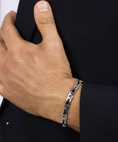 Maserati/マセラティ」アイコニック - メンズ ブレスレット シルバー