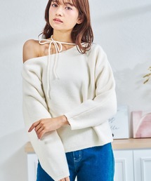 ZOZO限定 ストラップリボンニット