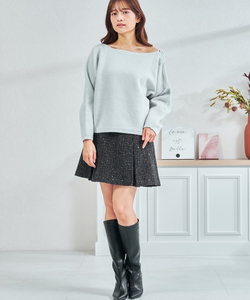 MISCH MASCH(ミッシュマッシュ)の「ZOZO限定 ストラップリボンニット(ニット/セーター・レディース・ブルー/イエロー/ホワイト・フリ-)」の20枚目の写真
