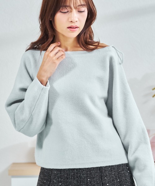 MISCH MASCH(ミッシュマッシュ)の「ZOZO限定 ストラップリボンニット(ニット/セーター・レディース・ブルー/イエロー/ホワイト・フリ-)」の18枚目の写真