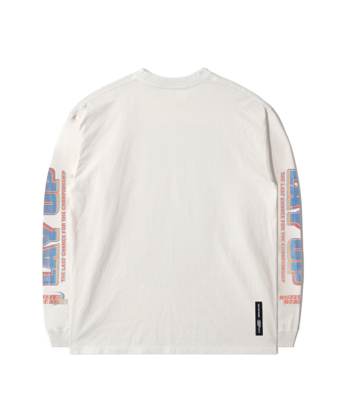 QT8 GARMENTS（キューティーエイトガーメント）の「TL Buzzer Beater Vintage Washed Long Sleeve (Ecru)（Tシャツ/カットソー・レディース・その他・MEDIUM/LARGE/SMALL/X-LARGE）」の3枚目の写真