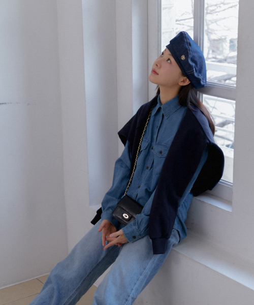 ANOETIC（アノエティック）の「ANC CLASSIC KEY SWEATSHIRT_NAVY（スウェット・レディース・ネイビー・FREE）」の5枚目の写真