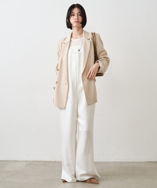 LOUNGEDRESS（ラウンジドレス）の「BASICテーラードジャケット（テーラードジャケット・レディース・ネイビー/ライトベージュ・FREE）」の6枚目の写真