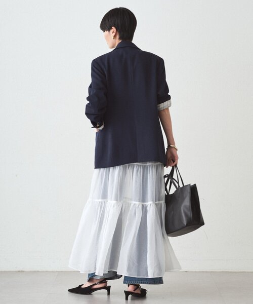 LOUNGEDRESS（ラウンジドレス）の「BASICテーラードジャケット（テーラードジャケット・レディース・ネイビー/ライトベージュ・FREE）」の22枚目の写真