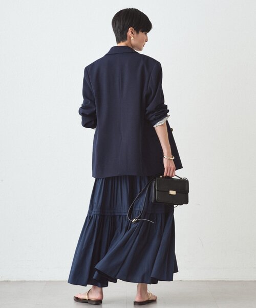 LOUNGEDRESS（ラウンジドレス）の「BASICテーラードジャケット（テーラードジャケット・レディース・ネイビー/ライトベージュ・FREE）」の16枚目の写真