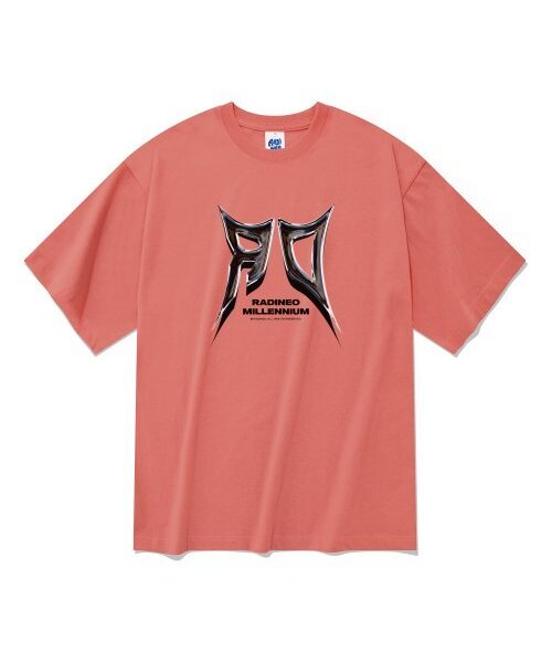 RADINEO(ラディネオ)の「20番手シャープクロムロゴ半袖Tシャツビンテージレッド(Tシャツ/カットソー・メンズ・その他・LARGE/MEDIUM/X-LARGE)」の1枚目の写真