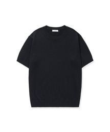 MANNERGRAM（マナーグラム）の「ソフトコットン100 3PLY ラウンド 半袖ニット - 4カラー（Tシャツ/カットソー）」