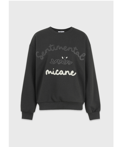 MICANE(ミケーネ)の「センティメンタルグラス スウェットシャツ(スウェット・レディース・クリーム/チャコール・X-LARGE/SMALL/MEDIUM/LARGE)」の10枚目の写真