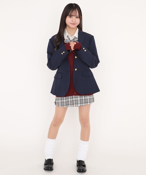 WEGO（ウィゴー）の「WEGO/スクールブレザー（テーラードジャケット・レディース・ネイビー/ブラック・LARGE/SMALL/MEDIUM）」の8枚目の写真