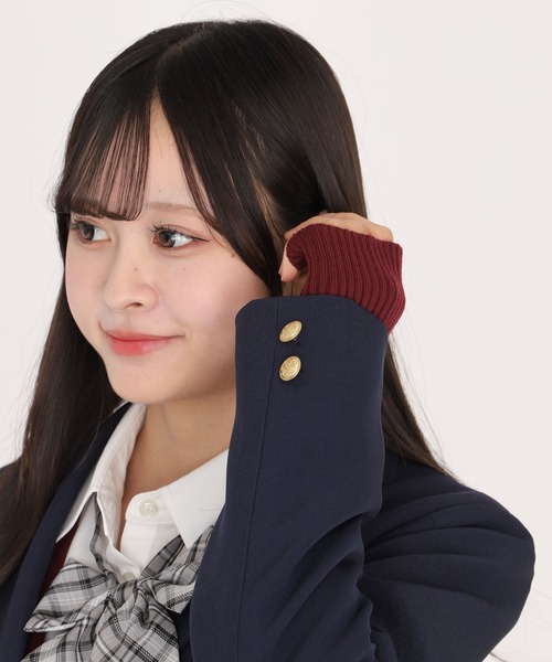 WEGO（ウィゴー）の「WEGO/スクールブレザー（テーラードジャケット・レディース・ネイビー/ブラック・LARGE/SMALL/MEDIUM）」の10枚目の写真