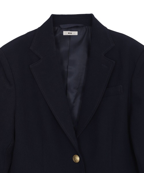 WEGO（ウィゴー）の「WEGO/スクールブレザー（テーラードジャケット・レディース・ネイビー/ブラック・LARGE/SMALL/MEDIUM）」の14枚目の写真