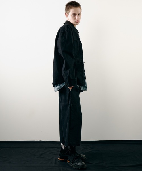 AIVER（アイバー）の「AIVER　ダックカバーオールジャケット（カバーオール・メンズ・ブラック/ダークグレー/ナチュラル・LARGE/MEDIUM/SMALL）」の20枚目の写真