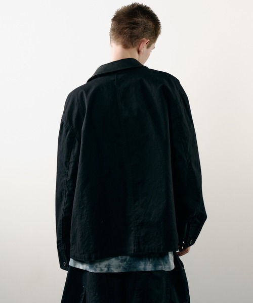 AIVER（アイバー）の「AIVER　ダックカバーオールジャケット（カバーオール・メンズ・ブラック/ダークグレー/ナチュラル・LARGE/MEDIUM/SMALL）」の13枚目の写真