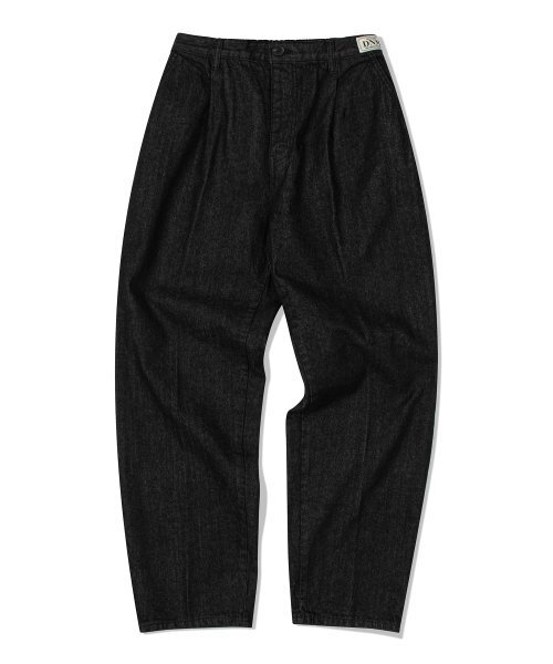 DE GRAND MATIN（ディグランドマーティン）の「WIDE BANDING ONE TUCK DENIM PANTS_BLACK（デニムパンツ・メンズ・その他・MEDIUM/LARGE）」の3枚目の写真