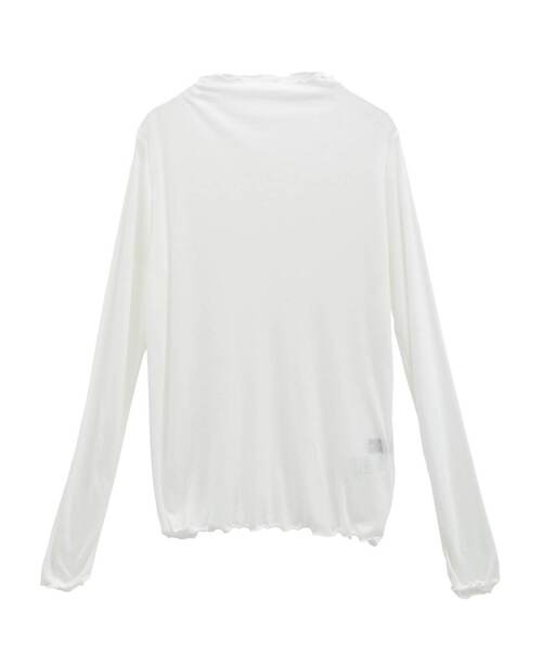 LOGEMENT DE CLAIRE(ロジュモンドクレール)の「ボトルネックプルオーバー(Tシャツ/カットソー・レディース・オフホワイト/トップグレー/チャコールグレー/ブラック・FREE)」の7枚目の写真